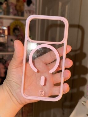 Amazon Pink Clear MagSafe-Compatible Phone Case